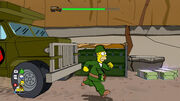 Homer simpson army the simpsons game xbox 360