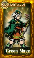Female Green Mage Card