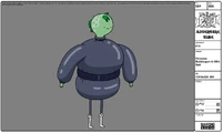 Modelsheet princessbubblegum inmilksuit