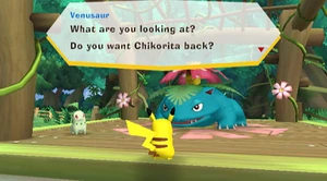 Park Pikachu and Venusaur