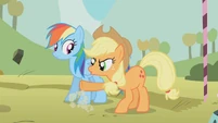 Applejack kicks a rock S1E13