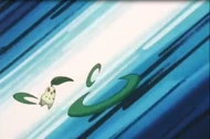 EP148 Chikorita usando hoja afilada