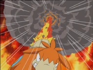 EP322 Camerupt usando estallido