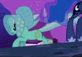 Lyra running from Luna without a horn S2E04