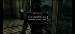 Giving Follower Commands to Lydia