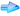 Blue Glass Arrow