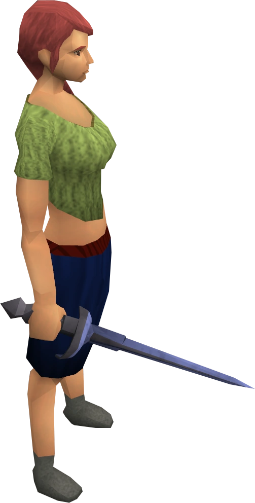 Argonite rapier equipped