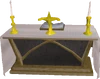Cloth altar built