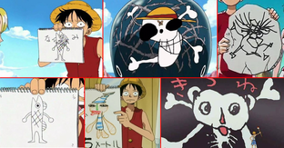 Luffy dibujante