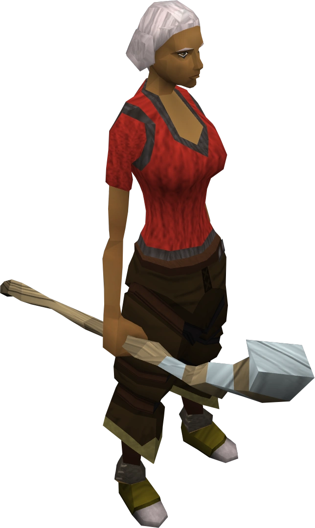 Entgallow staff equipped