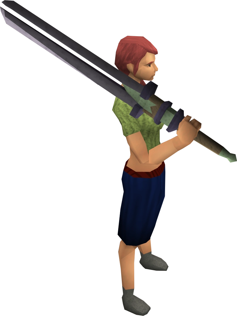Fractite 2h sword equipped