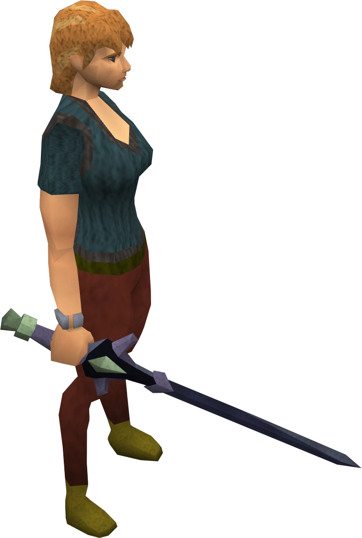 Katagon longsword equipped