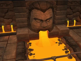 Lava statue