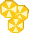 Lemon slices detail