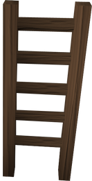 Mahogany ladder built