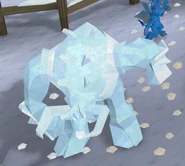 Minotaur ice sculpture