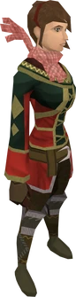 Gnome scarf (red) equipped