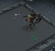 Smuggler throwing snowballs