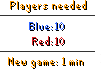 Soul Wars waiting interface