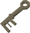 Tarnished key detail