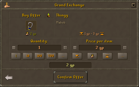 Thingy GE interface