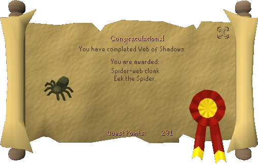 Web of Shadows reward