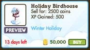 Holiday Birdhouse Market Info
