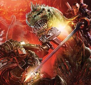 Salamanders vs. Exodite Dragon Warrior