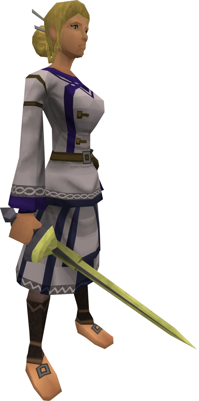 Zephyrium rapier equipped