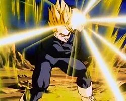 Gohan charging an Electric Kamehameha