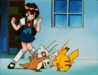 EP009 Cubone usando hueso bastón