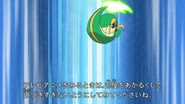 EP720 Snivy usando Hoja aguda