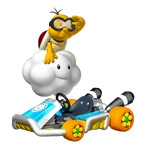 Red Lakitu and Kart