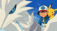 P14 Ash controlando a Reshiram