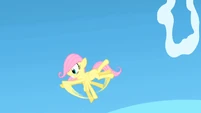 Fluttershy trying to stay in the air S1E23