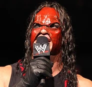 Masked Kane on the mic