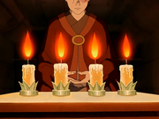 Zuko meditating