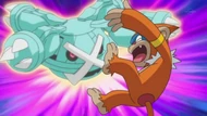 EP627 Metagross usando derribo