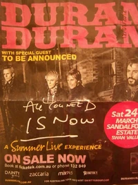 Poster Perth- Australia 2012 duran duran
