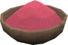 Red powder detail