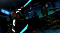 Cheshire knocks Aqualad out