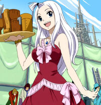 Servindo bebidas Mirajane