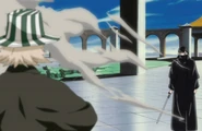 Ep.338 - Reigai-Kisuke Urahara greeting Urahara after Urahara's surprise attack