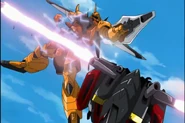 Gaia destroys GOUF