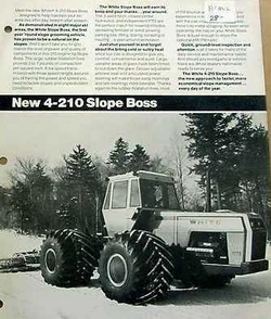 White 4-210 Slope Boss 4WD b&w