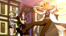 830px-Natsu, Lucy, and Happy bring Macao to Romeo