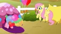 Pinkie Pie coming out of tent S2E15