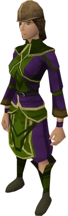 Bronze helm equipped