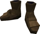 Bronze boots detail