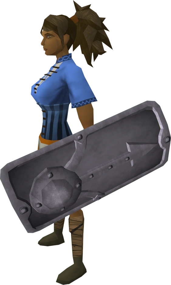 Steel sq shield equipped